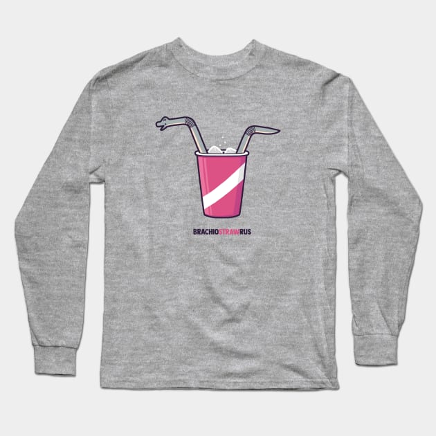 Dinostraw Long Sleeve T-Shirt by Randyotter